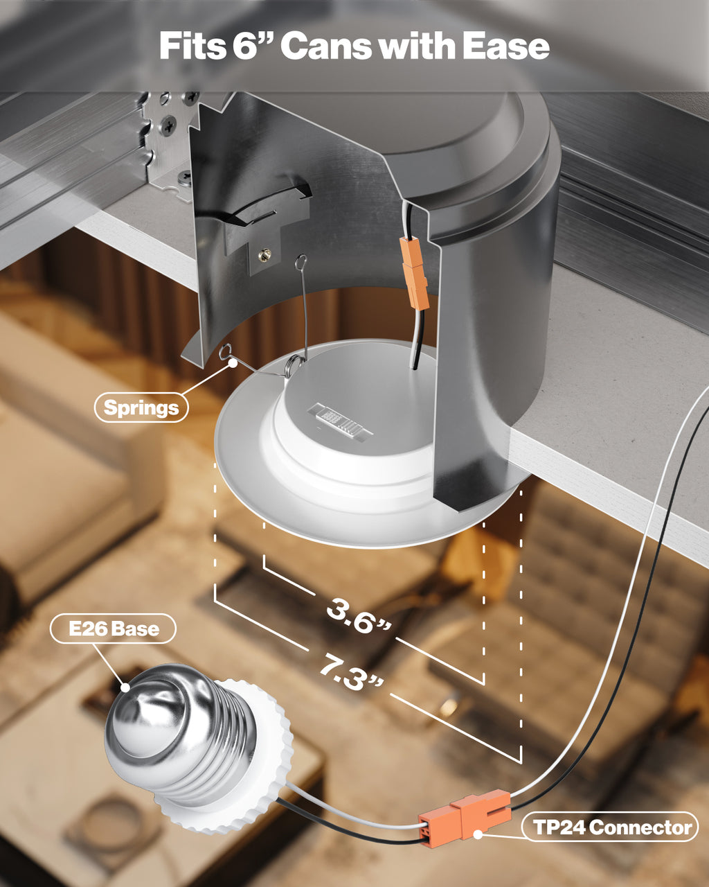 Follow our installation guide for a quick and easy setup of this selectable recessed light. Suitable for damp locations.