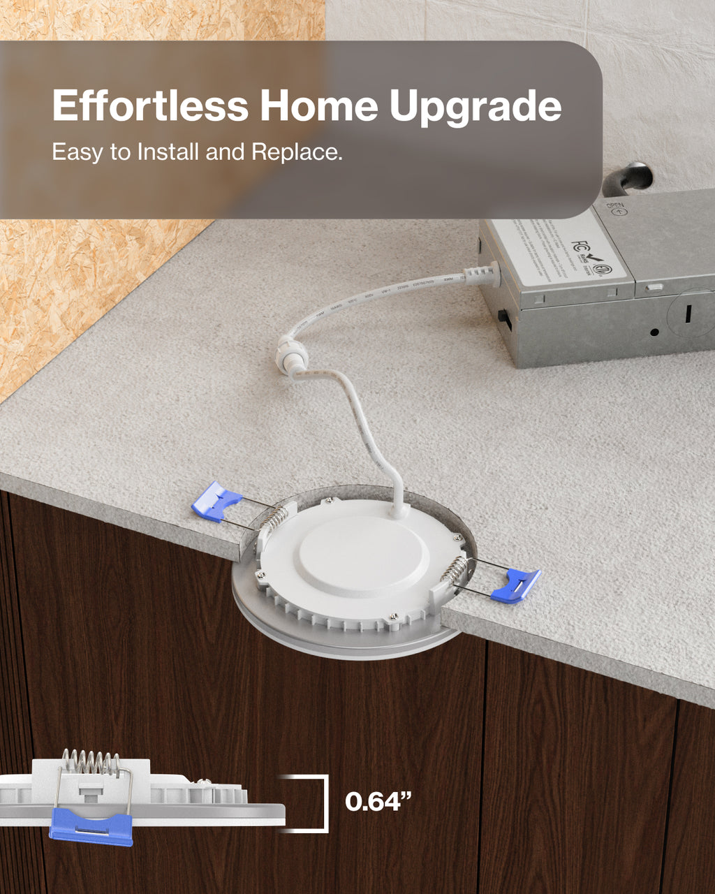 Control the light settings remotely with the comfort of your phone.