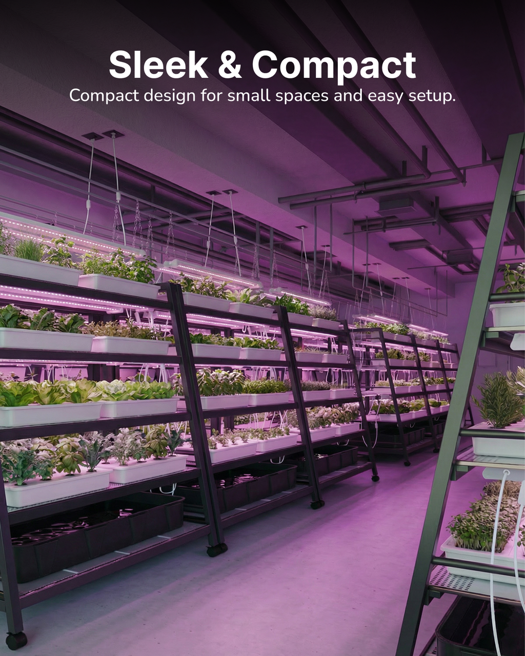 SuncoGrow LED Grow Light, 4ft, 40W Full Spectrum, Linkable