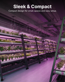 SuncoGrow Full Spectrum LED Grow Light, 4ft, 80W, Linkable