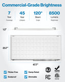 LED Ceiling Panel Light, 60W/50W/40W, 2x4, Selectable Wattage & CCT, 7700 Lumens