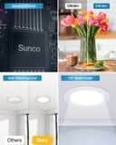Recessed LED Lighting, 4 Inch, Slim, Selectable CCT, 650 Lumens