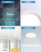 Recessed LED Lighting, 6 Inch, Slim, Wafer Thin, Baffle Trim, 850 Lumens