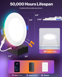 Thanks to advanced LED technology, the smart slim light fixture is designed to last for many hours.