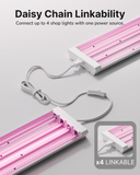 SuncoGrow Full Spectrum LED Grow Light, 4ft, 80W, Linkable