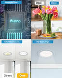 Recessed LED Lighting, 4 Inch, Slim, Baffle Trim, Selectable CCT, 650 Lumens