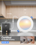 Wide beam angle and anti-yellowing lens for clearer light coverage.
