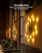 Install in a variety of fixtures, such as lamps, ceilings, and more.
