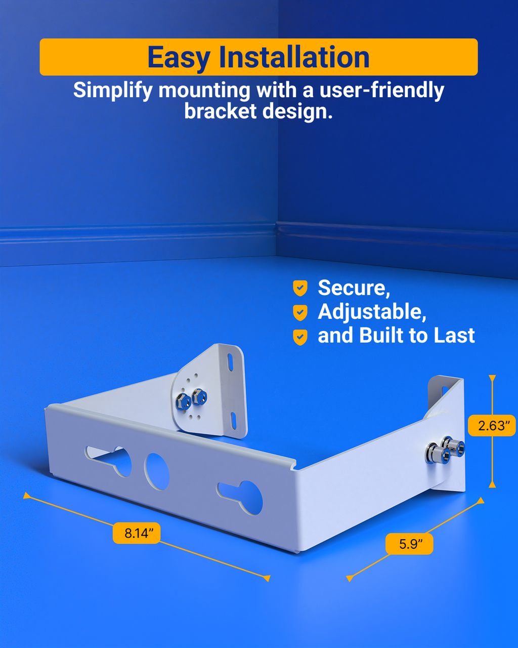 Simple to install and is durable with its iron-type finish.