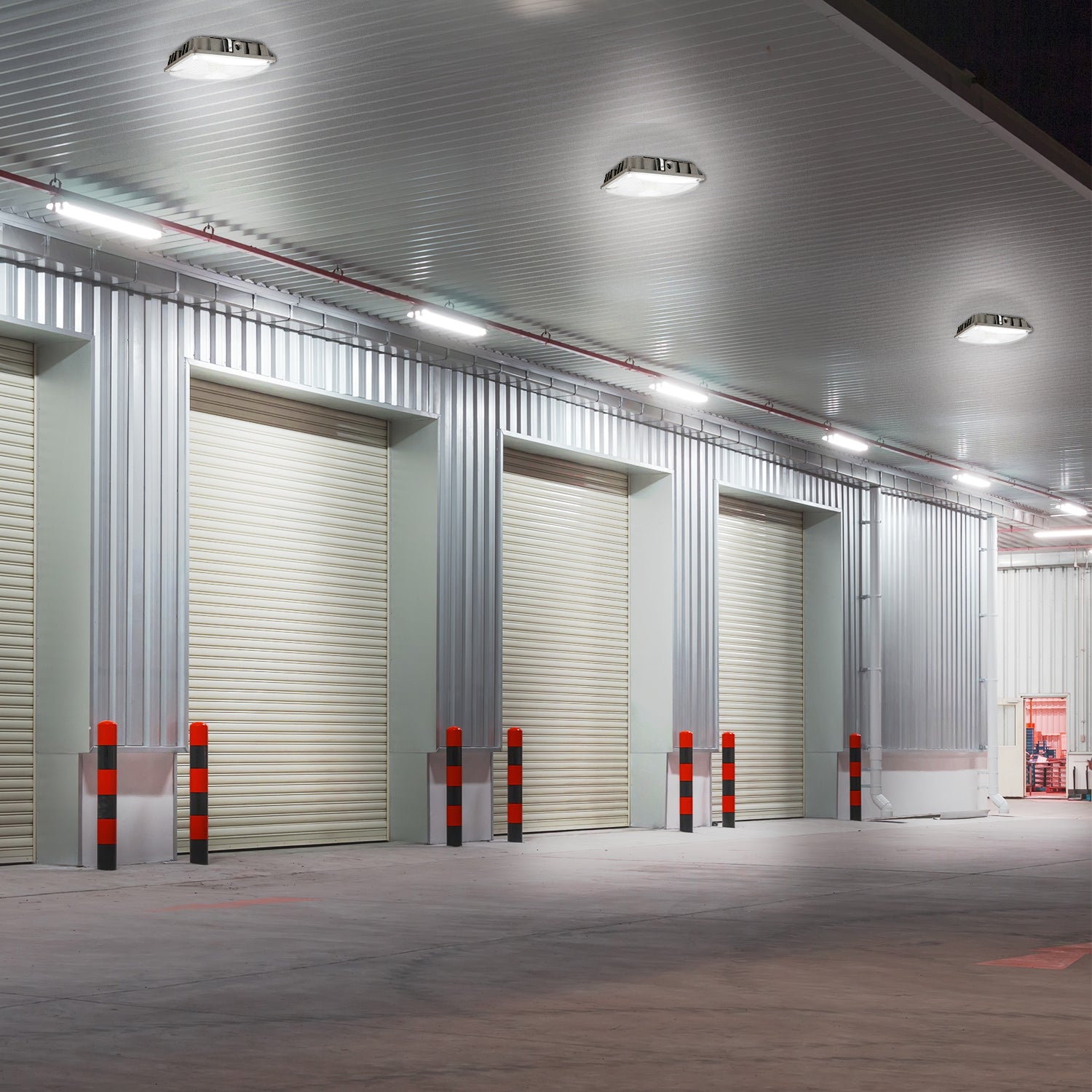 LED Canopy Light, 60W/46W/35W/24W, Black, Selectable Wattage & CCT, 8400 Lumens