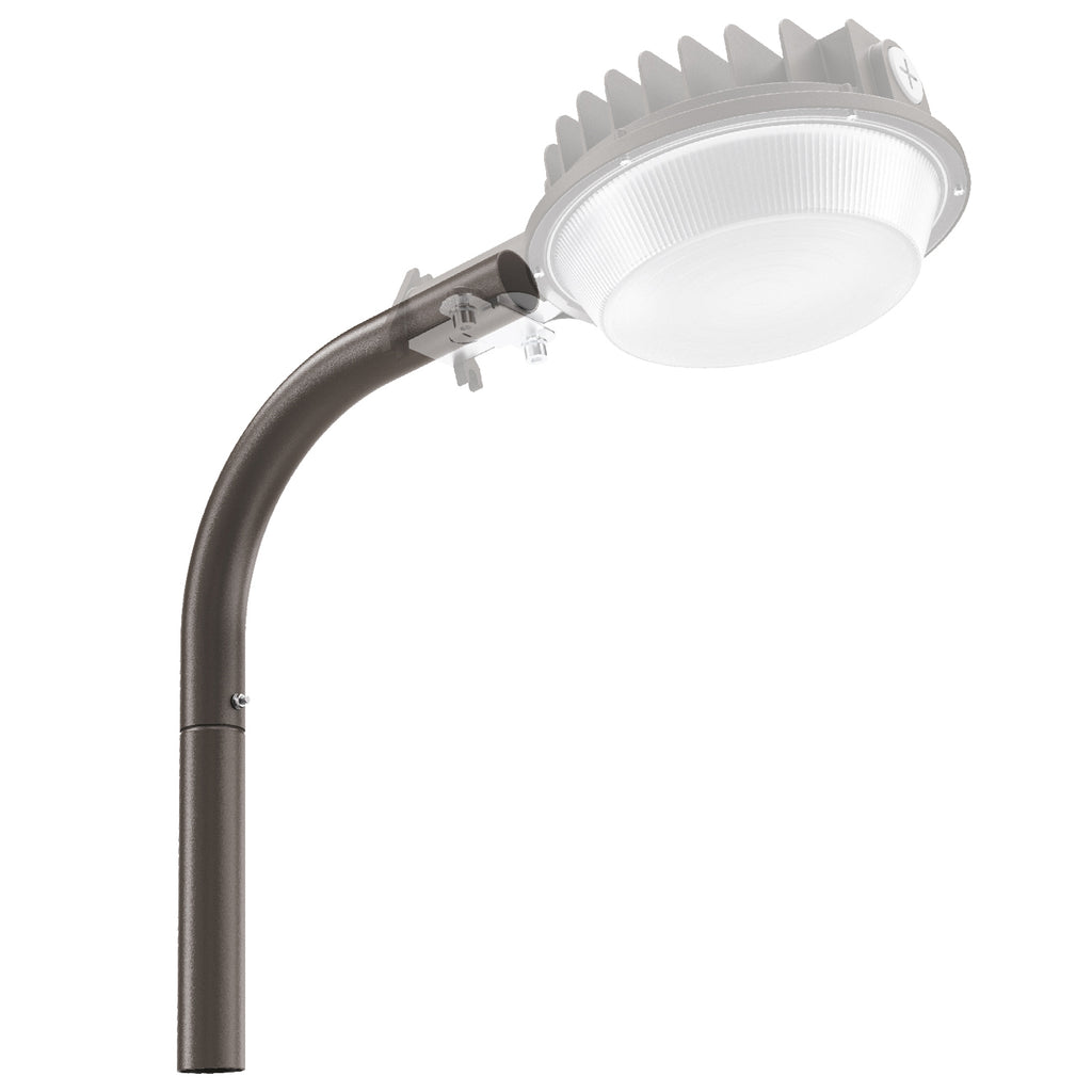 The Barn Light Arm Mount features a solidly built iron housing and excellent corrosion resistance.