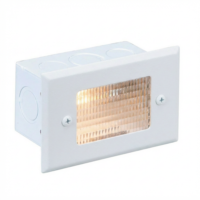 Lensed step light in White