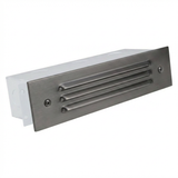 Brass 3-Louver Brick step light in Gun Metal