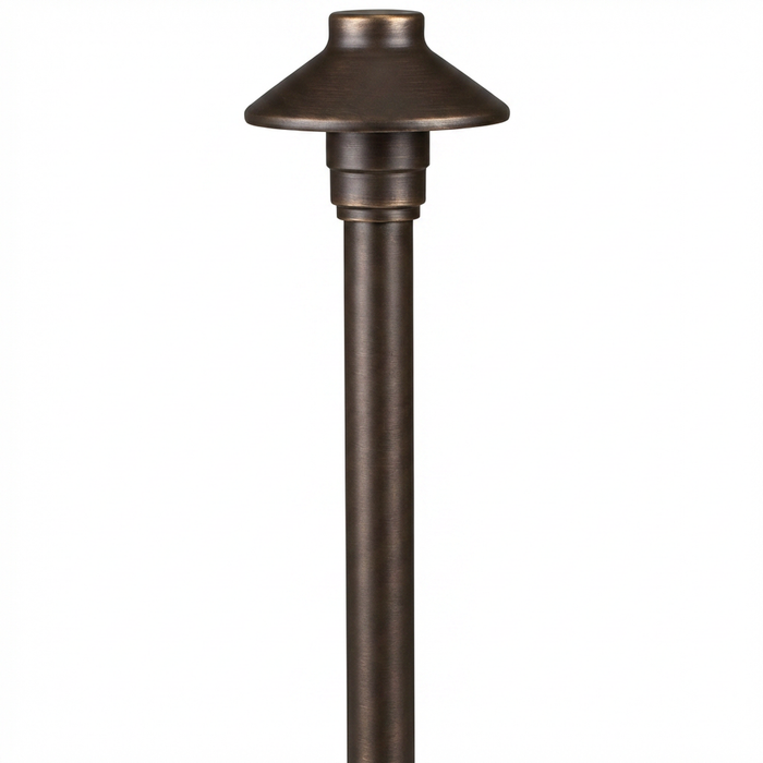 Mini umbrella path light in bronze