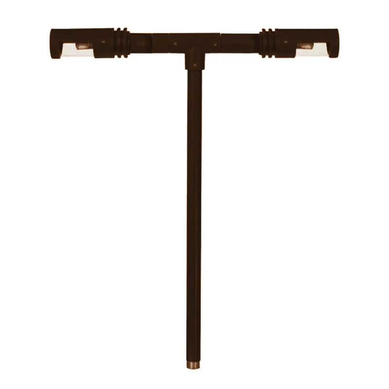 Double-head path light in bronze