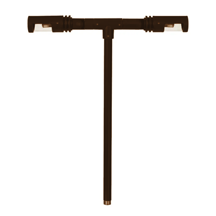 Double-head path light in bronze