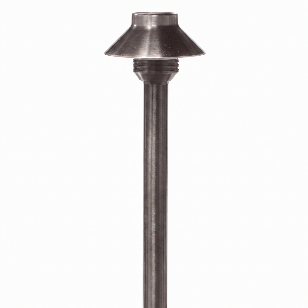 View of 3.5 Inch Mini Umbrella Path Light in Gun Metal