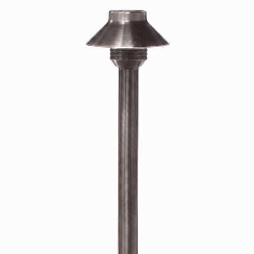 View of 3.5 Inch Mini Umbrella Path Light in Gun Metal
