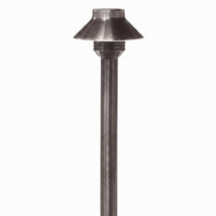 View of 3.5 Inch Mini Umbrella Path Light in Gun Metal