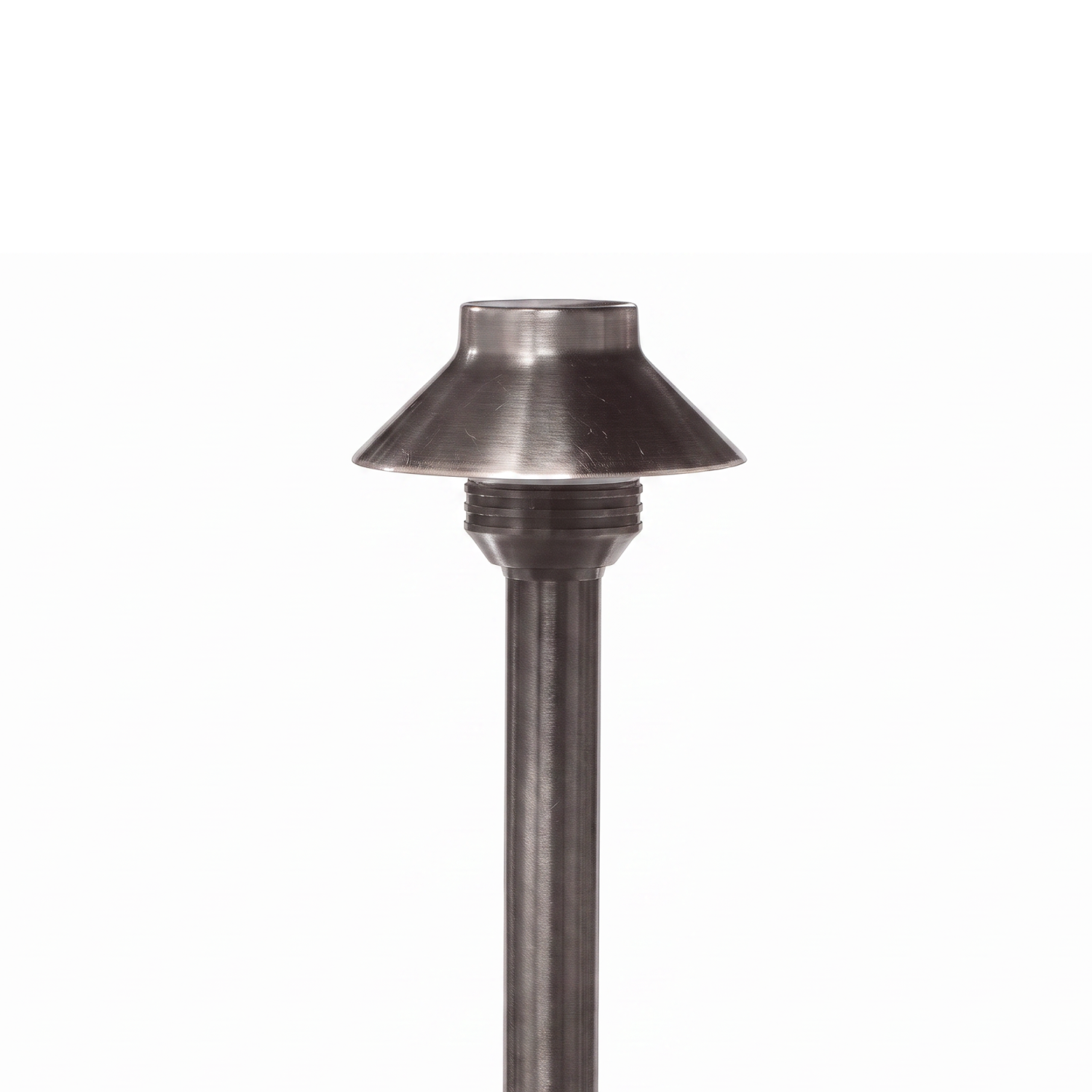 Close-up of 3.5 Inch Mini Umbrella Path Light in Gun Metal
