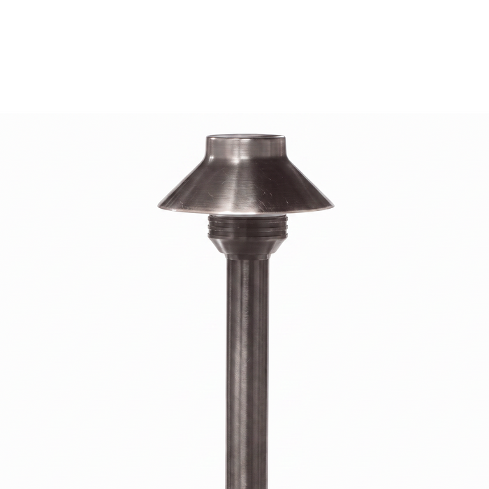 Close-up of 3.5 Inch Mini Umbrella Path Light in Gun Metal