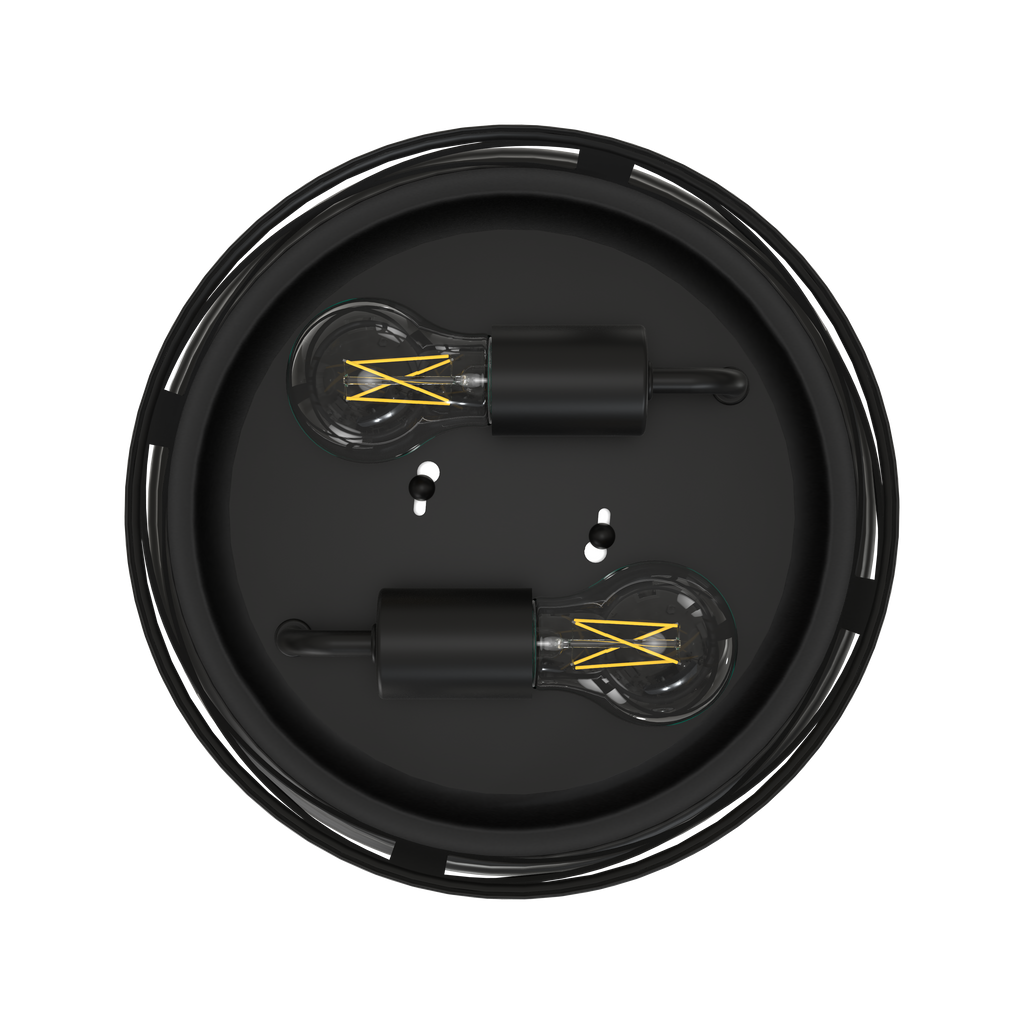 Create a timeless and sleek statement on your ceiling with this matte black 12” diameter ceiling light. Install it in any entryway, hallway, kitchen, living room, or modern office.
