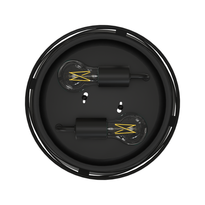 Create a timeless and sleek statement on your ceiling with this matte black 12” diameter ceiling light. Install it in any entryway, hallway, kitchen, living room, or modern office.