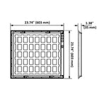 LED Ceiling Panel Light with Battery Backup, 40W/30W/25W/20W/15W, 2x2, Selectable Wattage & CCT, 5000 Lumens