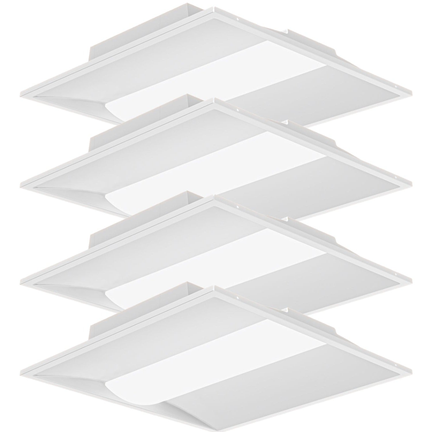 LED Center Basket Troffer, 40W/35W/30W, 2x2, Selectable Wattage & CCT, 5500 Lumens