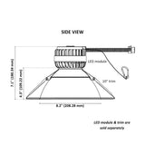 Chrome Reflector for Commercial Recessed LED Light