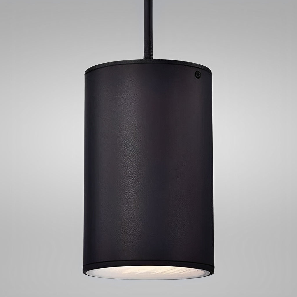 6" Black Finish Cylinder LED Pendant Light, P5048D Series