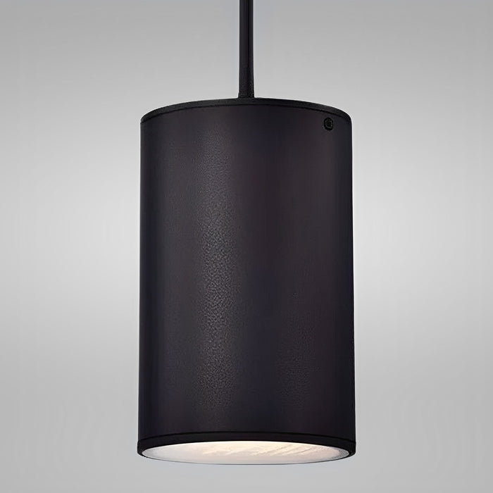 6" Black Finish Cylinder LED Pendant Light, P5048D Series