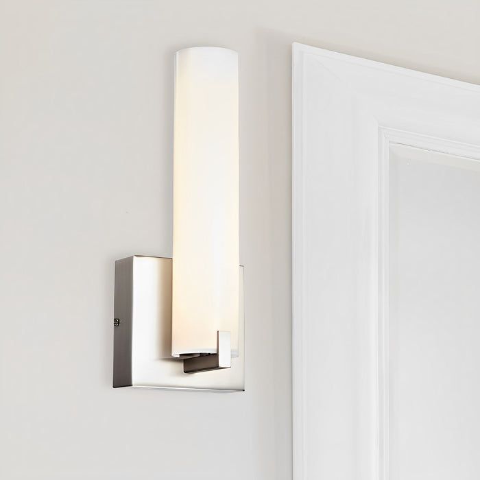 LED Satin Nickel Wall Sconce, 9W, Pearl, 700 Lumens