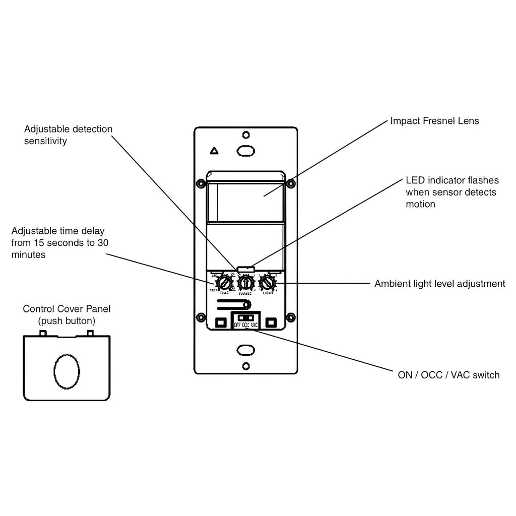 Intermatic In-Wall PIR Motion Occupancy Sensor Switch