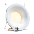 Curved Cone Recessed Downlight by Sunco with e26 base.