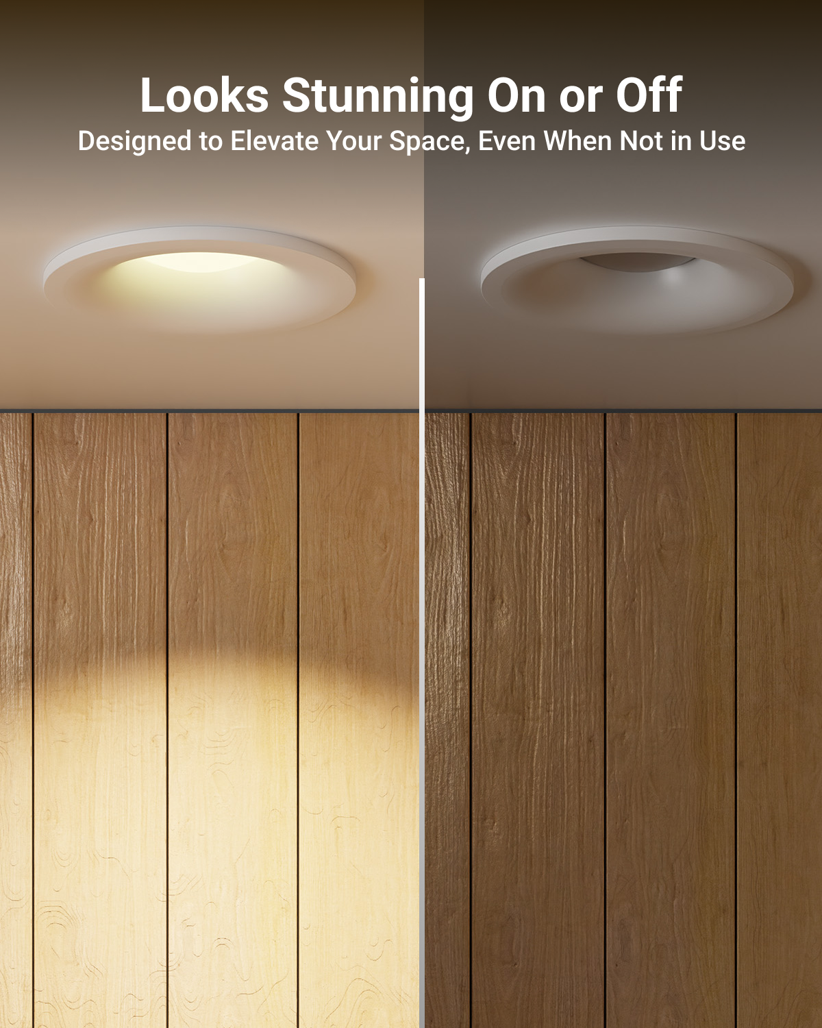 Stylish fixture looks stunning both on and off. 