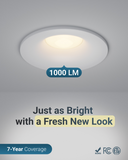 Sunco Curved Cone Recessed Downlight is bright, at 1000LM