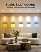 Recessed LED Retrofit Lighting, 4 Inch, Baffle, Selectable CCT, 660 Lumens