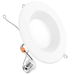 Recessed LED Retrofit Lighting, 5/6 Inch, Baffle, 965 Lumens