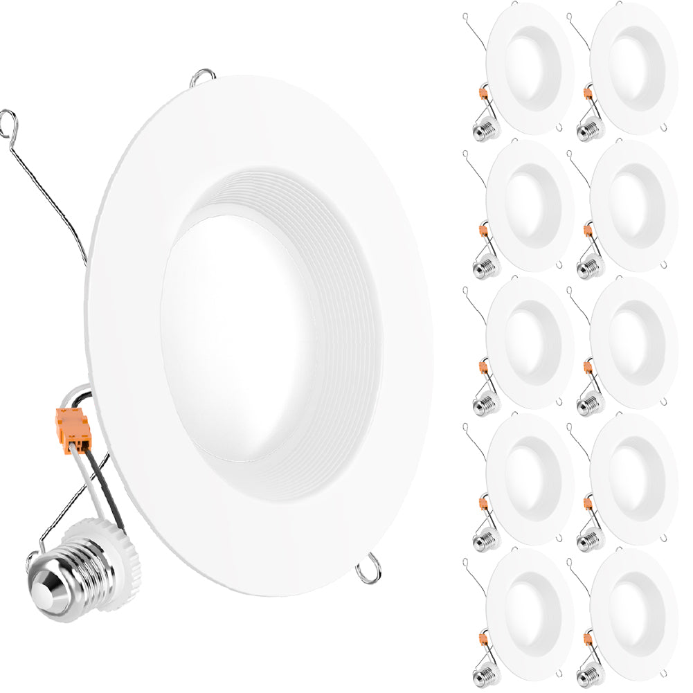 Recessed LED Retrofit Lighting, 5/6 Inch, Baffle, 1050 Lumens