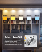 Recessed LED Lighting, 4 Inch, Disk Downlight, 10W, Selectable CCT, 650 Lumens