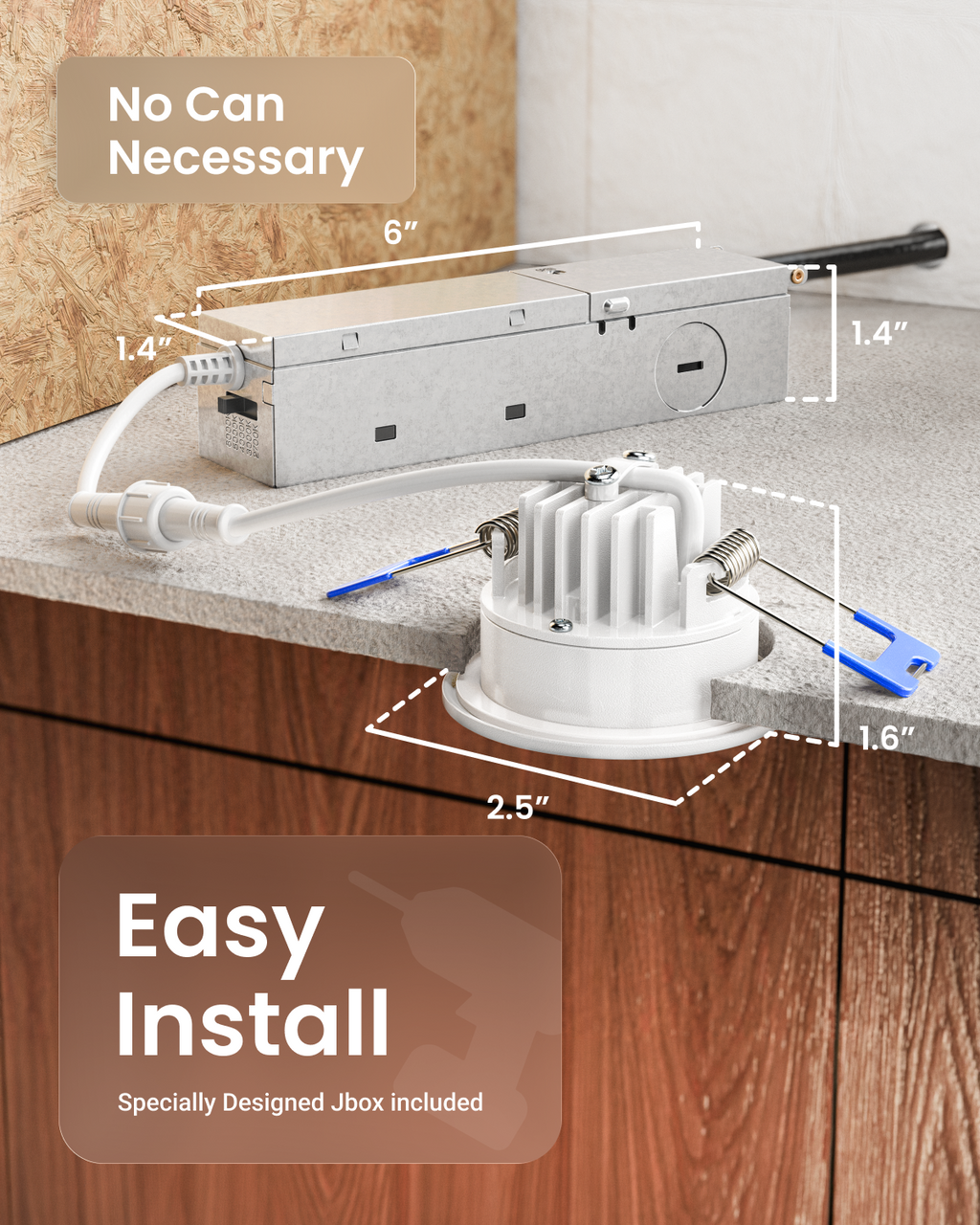 2 Inch Downlight Slim with Metal JBox