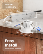 2 Inch Downlight Slim with Metal JBox
