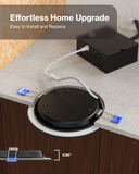 Sunco Lighting Black Trim IC-Rated Included Junction Box Joist-Friendly Adjustable Spring Clips