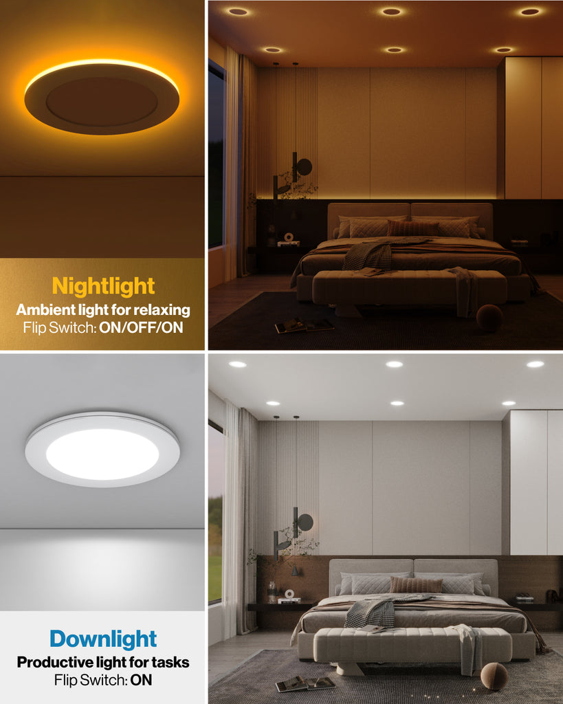 Recessed LED Lighting, 6-Inch, Slim, Selectable CCT | RECESSED LIGHTING ...