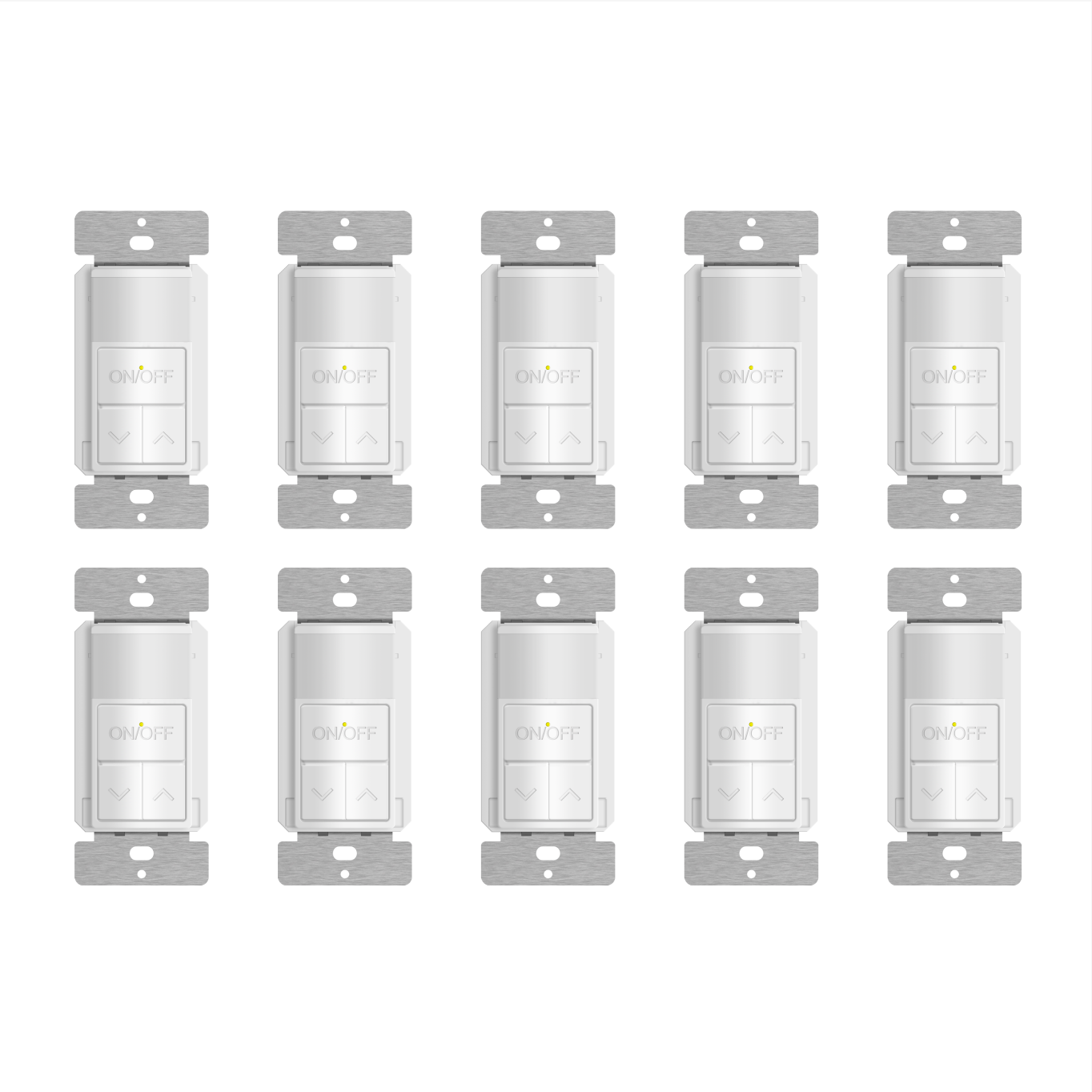 Enerlites 180° PIR Motion Sensor with 0-10V Dimmer Switch - Single Pole