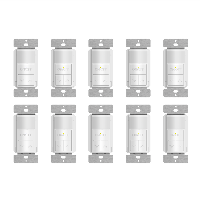Enerlites 180° PIR Motion Sensor with 0-10V Dimmer Switch - Single Pole
