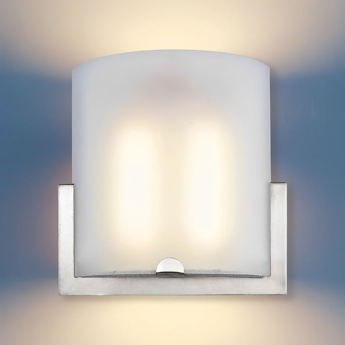 LED Satin Nickel Wall Sconce, 22W, Lyn, 1800 Lumens