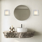 LED Satin Nickel Wall Sconce, 22W, Lyn, 1800 Lumens
