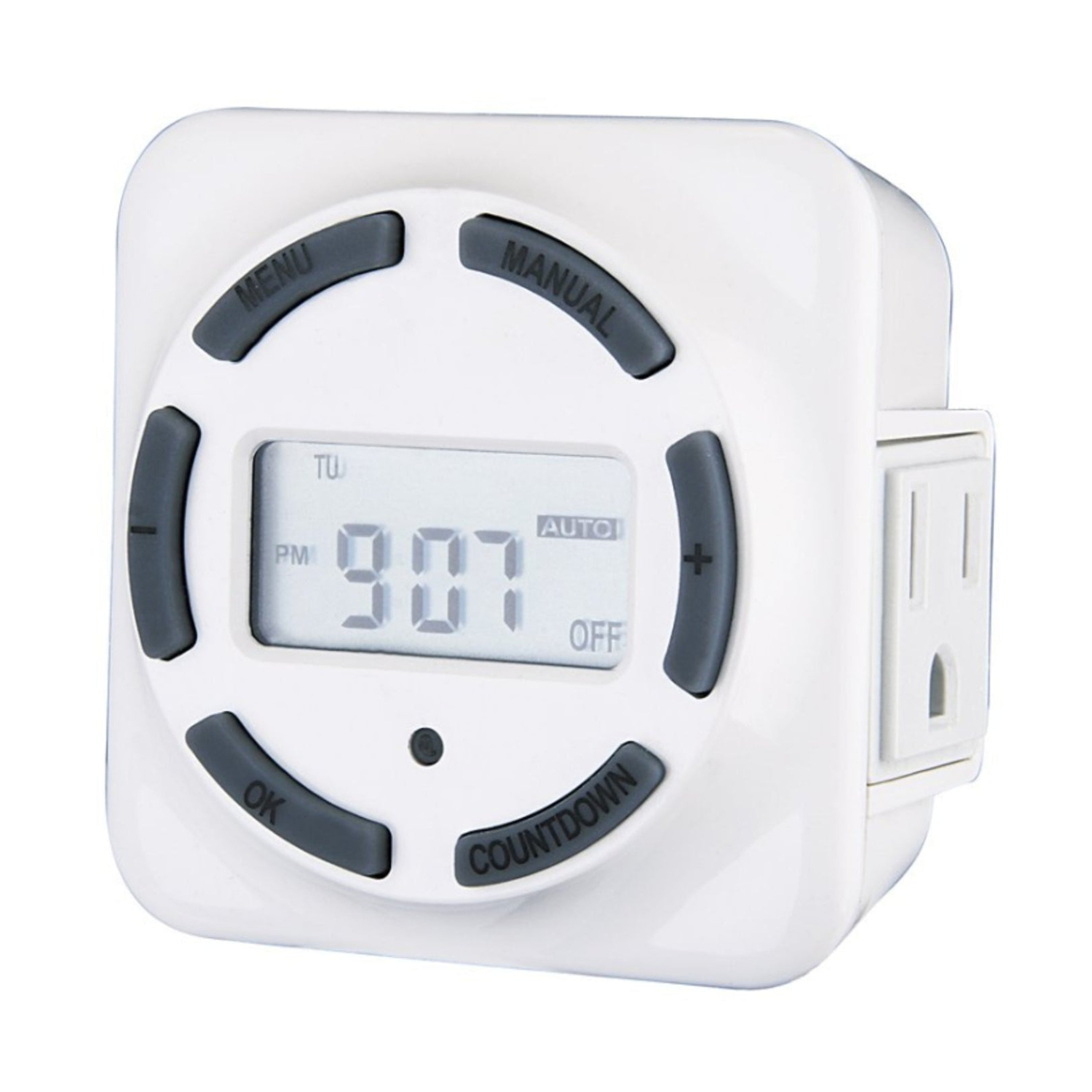 Digital Plug-In Timer, 7-Day, 15A, 125V, Battery Backup – Sunco